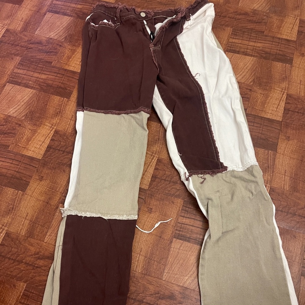 patchwork jeans